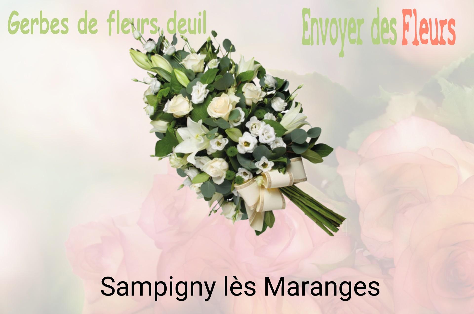 Gerbe de fleurs de deuil livrée à Sampigny-lès-Maranges